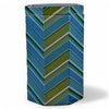 Danny's Fine Porcelain Home Decor Danny's Fine Porcelain Emerald Chevron Boxtall Faceted Box Featuring Bold Diagonal Chevron - CLOSEOUT SAMPLE SALE