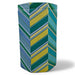 Danny's Fine Porcelain Home Decor Danny's Fine Porcelain Emerald Chevron Boxtall Faceted Box Featuring Bold Diagonal Chevron - CLOSEOUT SAMPLE SALE