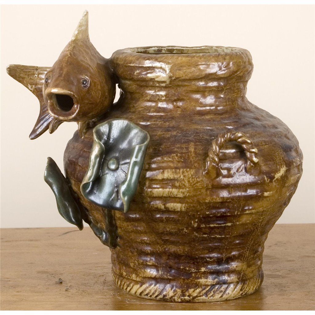 Danny's Fine Porcelain Home Decor Danny's Fine Porcelain Fish Basket Vase