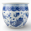 Danny's Fine Porcelain Home Decor Danny's Fine Porcelain Fishbowl-Blue and White Fish