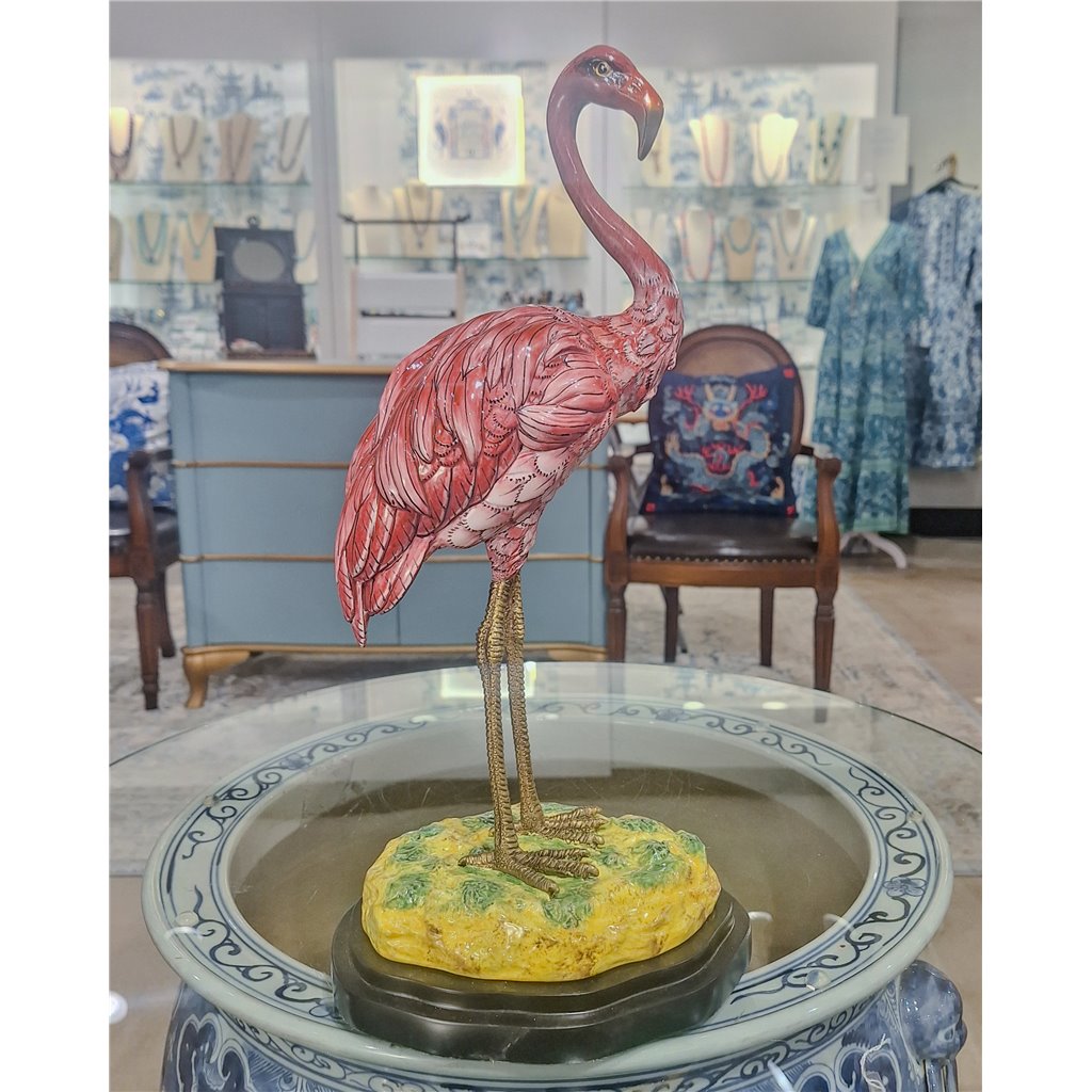 Danny's Fine Porcelain Home Decor Danny's Fine Porcelain Flamingo - Pink And Red 60998