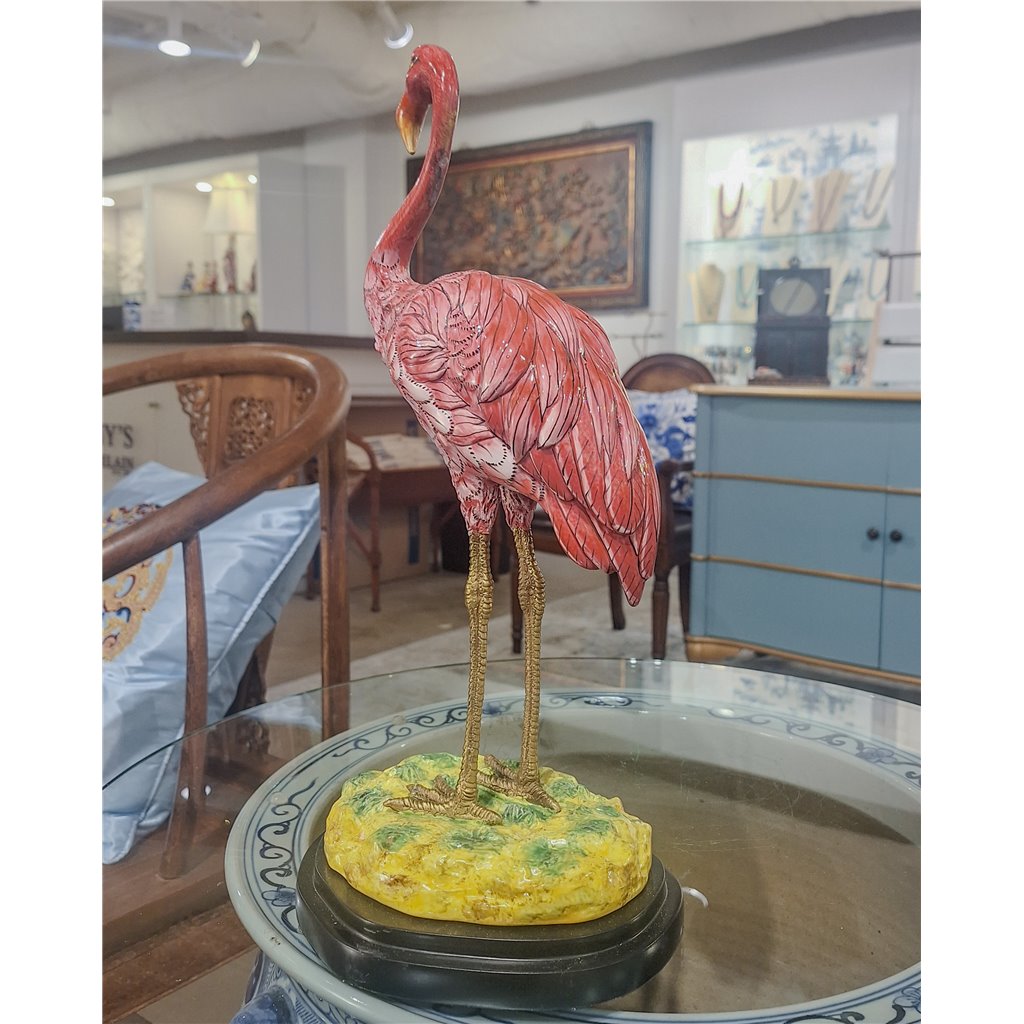 Danny's Fine Porcelain Home Decor Danny's Fine Porcelain Flamingo - Pink And Red 60998