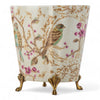 Danny's Fine Porcelain Home Decor Danny's Fine Porcelain Floral & Bird Pattern Oval Planter with Bronze Ormolu in Spring