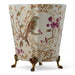Danny's Fine Porcelain Home Decor Danny's Fine Porcelain Floral & Bird Pattern Oval Planter with Bronze Ormolu in Spring