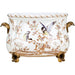 Danny's Fine Porcelain Home Decor Danny's Fine Porcelain Floral & Bird Pattern Oval Planter with Bronze Ormolu in Xiamena