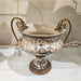 Danny's Fine Porcelain Home Decor Danny's Fine Porcelain Floral Pattern Round Basin with Bronze Ormolu in Twine Garden