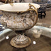Danny's Fine Porcelain Home Decor Danny's Fine Porcelain Floral Pattern Round Basin with Bronze Ormolu in Twine Garden