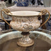 Danny's Fine Porcelain Home Decor Danny's Fine Porcelain Floral Pattern Round Basin with Bronze Ormolu in Twine Garden