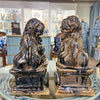 Danny's Fine Porcelain Home Decor Danny's Fine Porcelain Foo Dog Aged Black - Pair 51150
