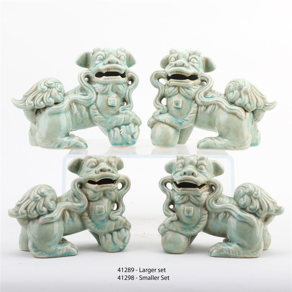 Danny's Fine Porcelain Home Decor Danny's Fine Porcelain Foo Dog Lion Celadon