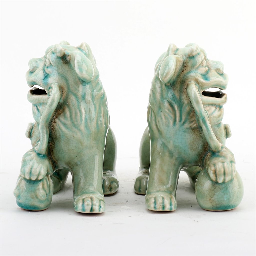 Danny's Fine Porcelain Home Decor Danny's Fine Porcelain Foo Dog Lion Celadon