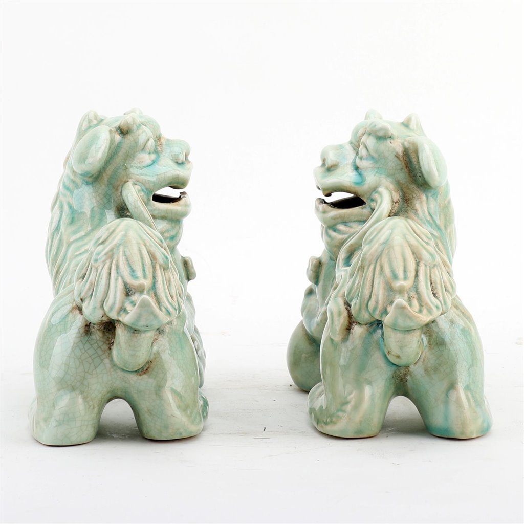 Danny's Fine Porcelain Home Decor Danny's Fine Porcelain Foo Dog Lion Celadon