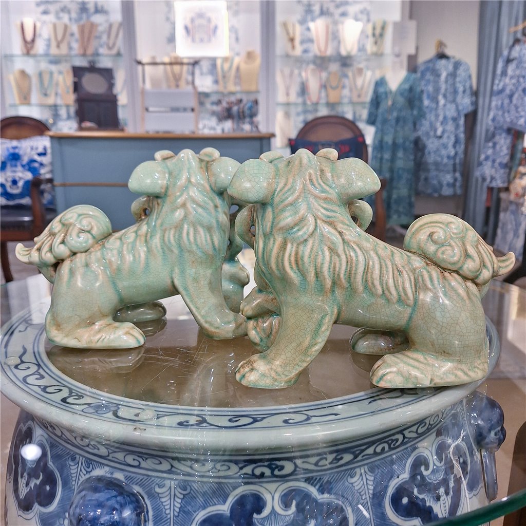 Danny's Fine Porcelain Home Decor Danny's Fine Porcelain Foo Dog Lion Celadon
