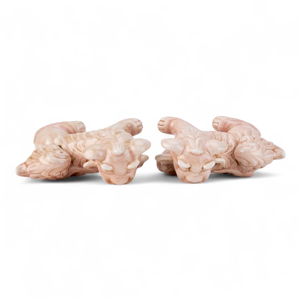 Danny's Fine Porcelain Home Decor Danny's Fine Porcelain Foo Dog Lion Pink