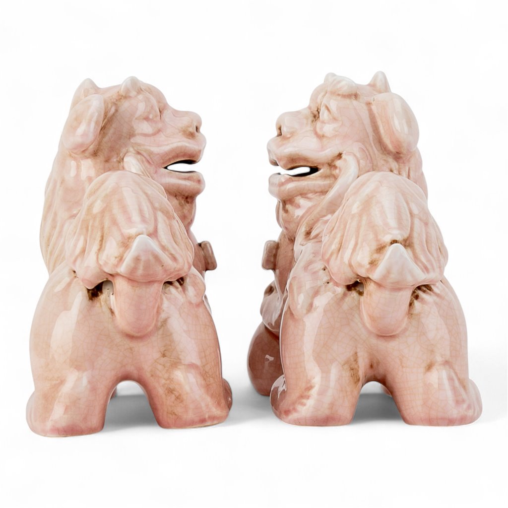 Danny's Fine Porcelain Home Decor Danny's Fine Porcelain Foo Dog Lion Pink