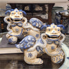 Danny's Fine Porcelain Home Decor Danny's Fine Porcelain Foo Dog Pair of Mythological Figurines Symbolized Lucky