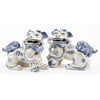 Danny's Fine Porcelain Home Decor Danny's Fine Porcelain Foo Dog Pair of Mythological Figurines Symbolized Lucky