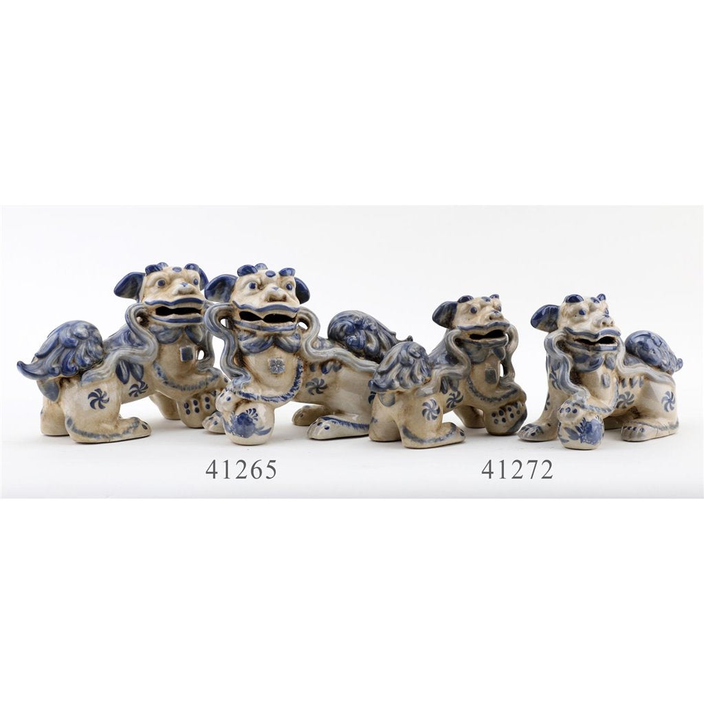 Danny's Fine Porcelain Home Decor Danny's Fine Porcelain Foo Dog Pair of Mythological Figurines Symbolized Lucky