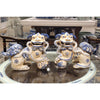 Danny's Fine Porcelain Home Decor Danny's Fine Porcelain Foo Dog Pair of Mythological Figurines Symbolized Lucky