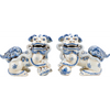 Danny's Fine Porcelain Home Decor Danny's Fine Porcelain Foo Dog Pair of Mythological Figurines Symbolized Lucky