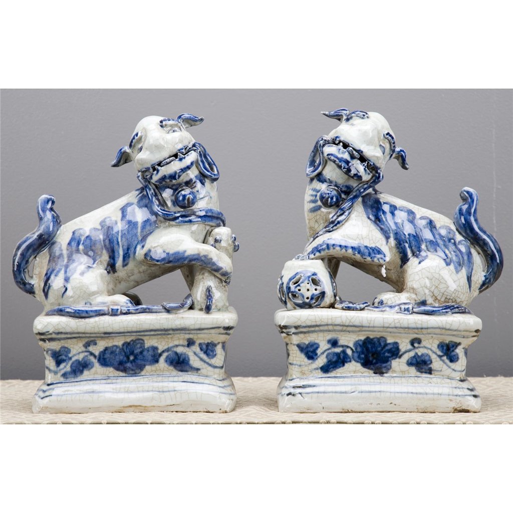 Danny's Fine Porcelain Home Decor Danny's Fine Porcelain Foo Dogs Pair 50618