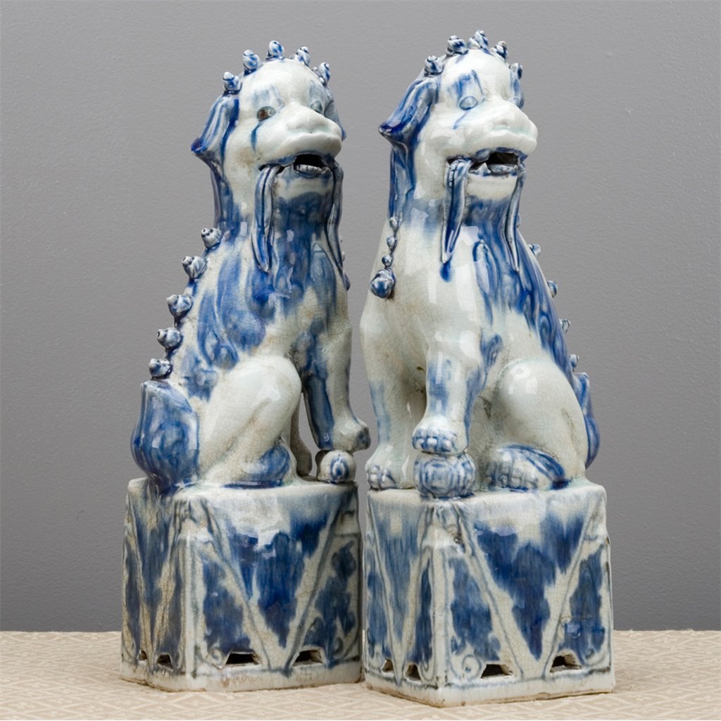 Danny's Fine Porcelain Home Decor Danny's Fine Porcelain Foo Dogs Pair 50619