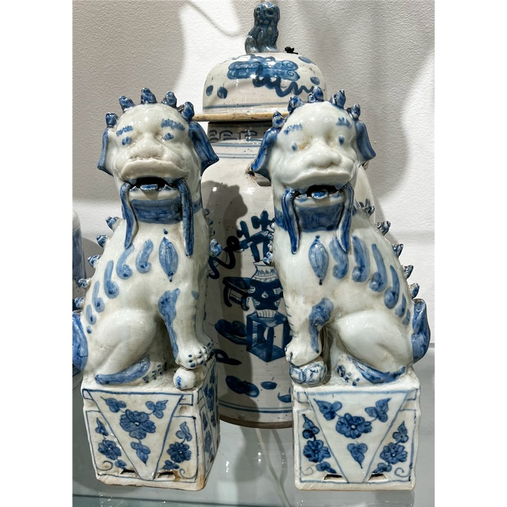 Danny's Fine Porcelain Home Decor Danny's Fine Porcelain Foo Dogs Pair 50619