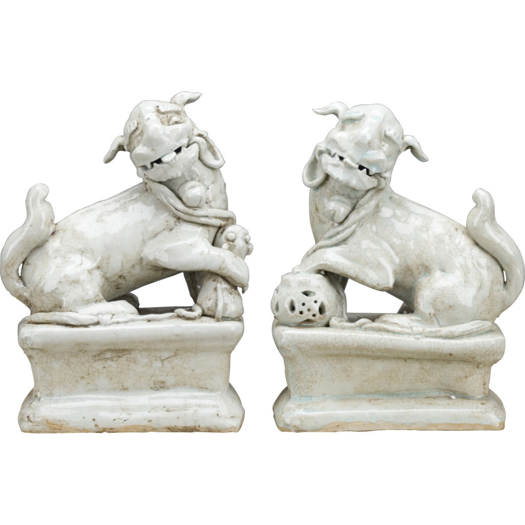 Danny's Fine Porcelain Home Decor Danny's Fine Porcelain Foo Dogs (Pr) - old celadon KS1008