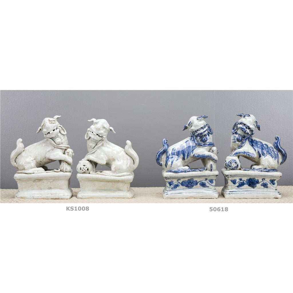 Danny's Fine Porcelain Home Decor Danny's Fine Porcelain Foo Dogs (Pr) - old celadon KS1008