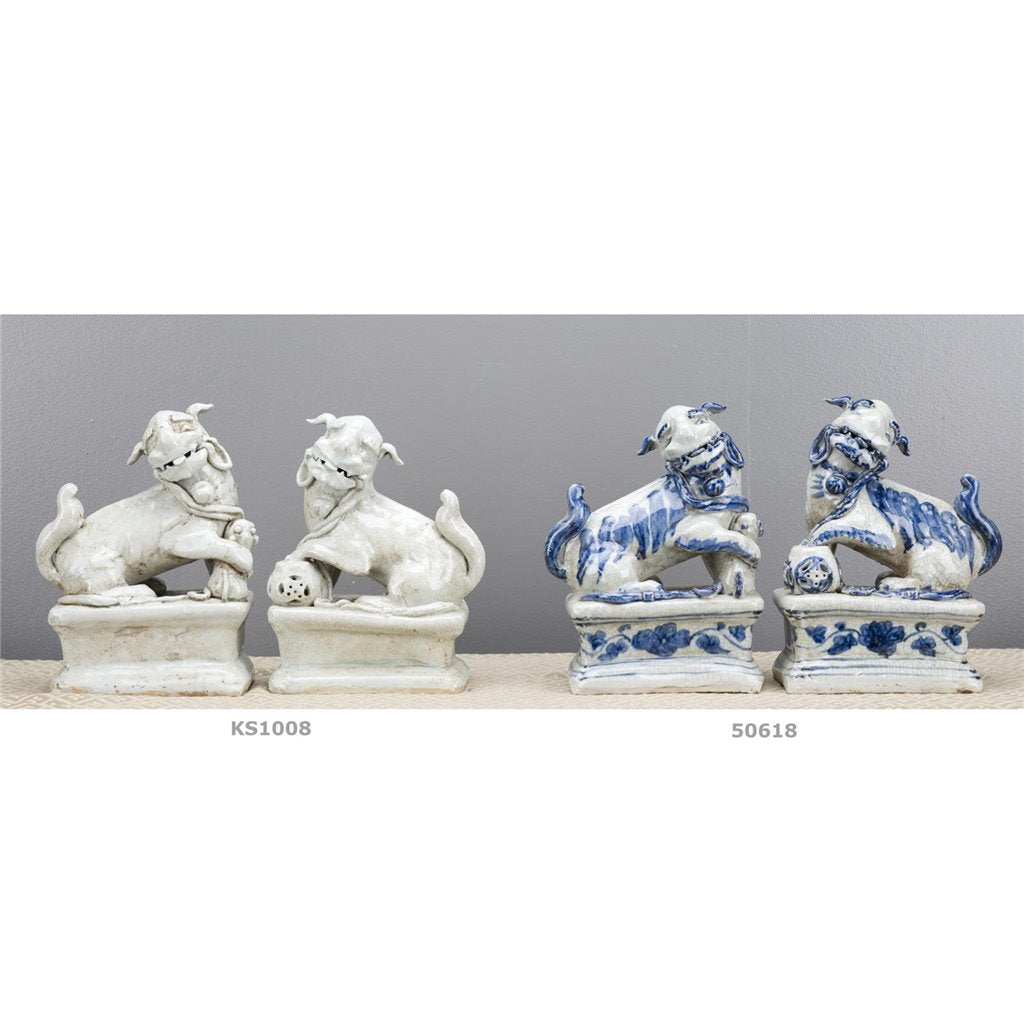 Danny's Fine Porcelain Home Decor Danny's Fine Porcelain Foo Dogs (Pr) - old celadon KS1008