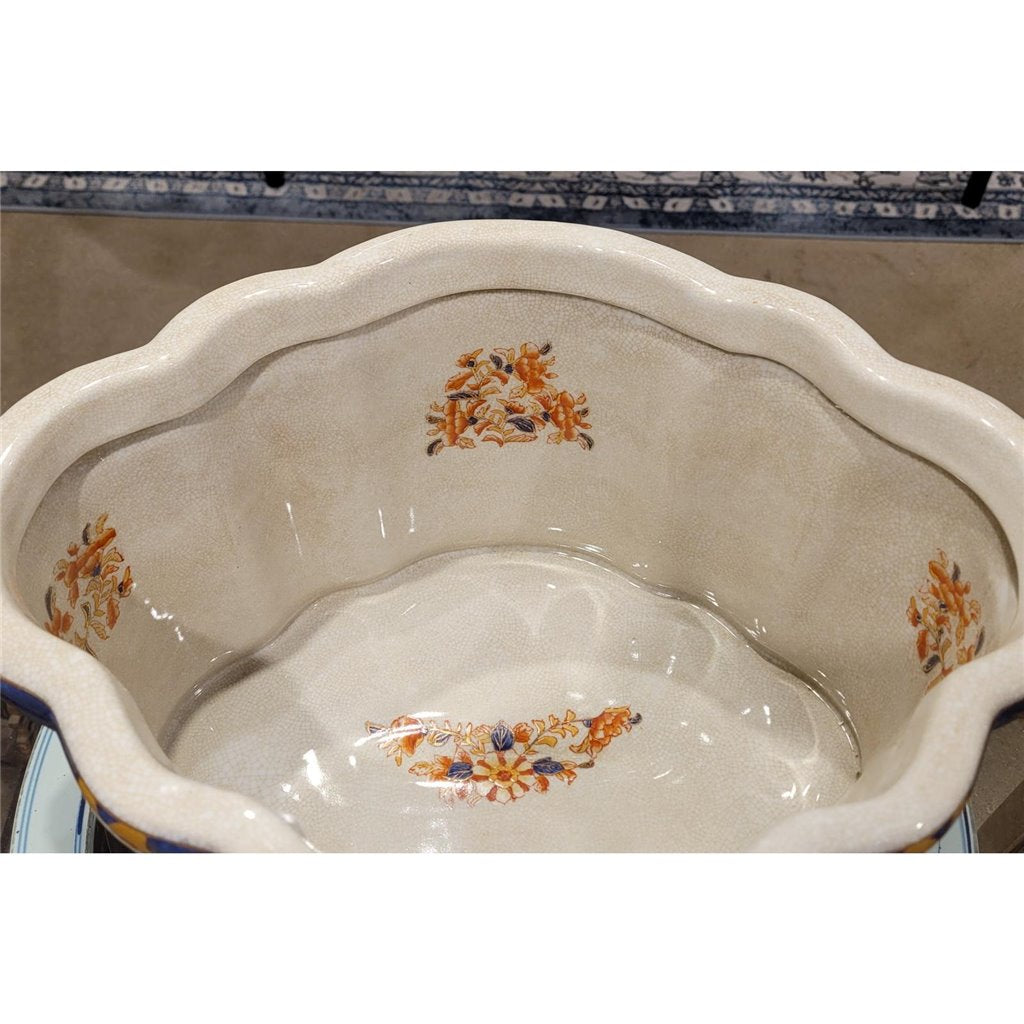 Danny's Fine Porcelain Home Decor Danny's Fine Porcelain Footbath - Imari (Wood Base sold separately: G216-13) 14153