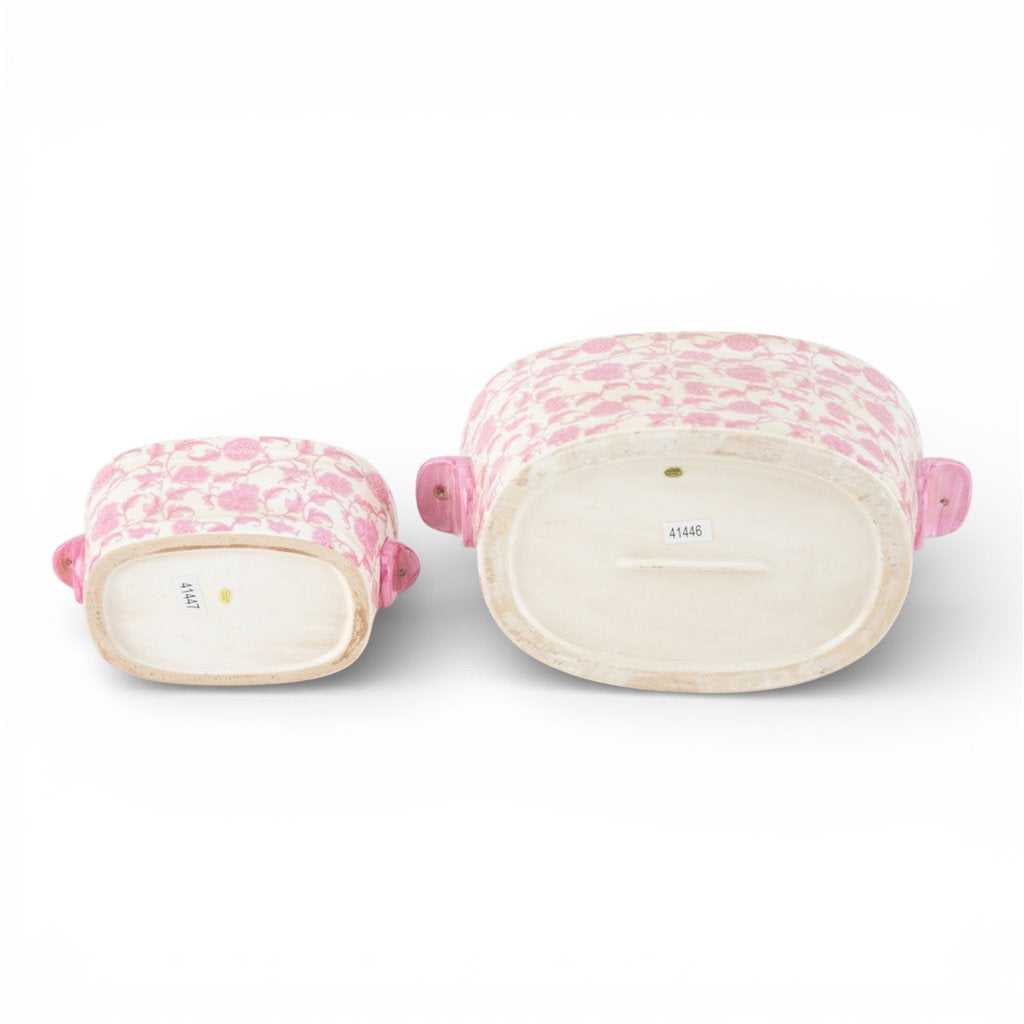 Danny's Fine Porcelain Home Decor Danny's Fine Porcelain Footbath-Pink Florets Large Size – Pink Florets Porcelain Cachepot