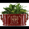 Danny's Fine Porcelain Home Decor Danny's Fine Porcelain Footbath-Red Medallion(16.5" X 8" Opening) CM2347-RD