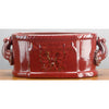 Danny's Fine Porcelain Home Decor Danny's Fine Porcelain Footbath-Red Medallion(16.5" X 8" Opening) CM2347-RD
