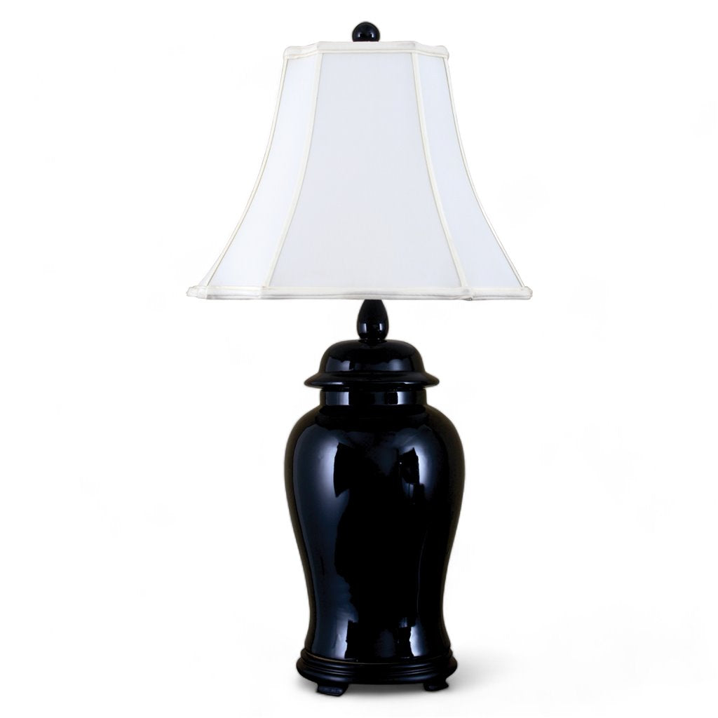 Danny's Fine Porcelain Lighting Danny's Fine Porcelain Ginger Jar Lamp - Black 41047-L