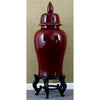 Danny's Fine Porcelain Home Decor Danny's Fine Porcelain Ginger Jar - Oxblood Red 41012