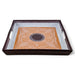 Danny's Fine Porcelain Home Decor Danny's Fine Porcelain Gold Medallion Traysquare Decorative Tray Featuring An Ornate Gold Design with A - CLOSEOUT SAMPLE SALE