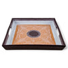 Danny's Fine Porcelain Home Decor Danny's Fine Porcelain Gold Medallion Traysquare Decorative Tray Featuring An Ornate Gold Design with A - CLOSEOUT SAMPLE SALE