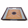 Danny's Fine Porcelain Home Decor Danny's Fine Porcelain Gold Medallion Traysquare Decorative Tray Featuring An Ornate Gold Design with A - CLOSEOUT SAMPLE SALE