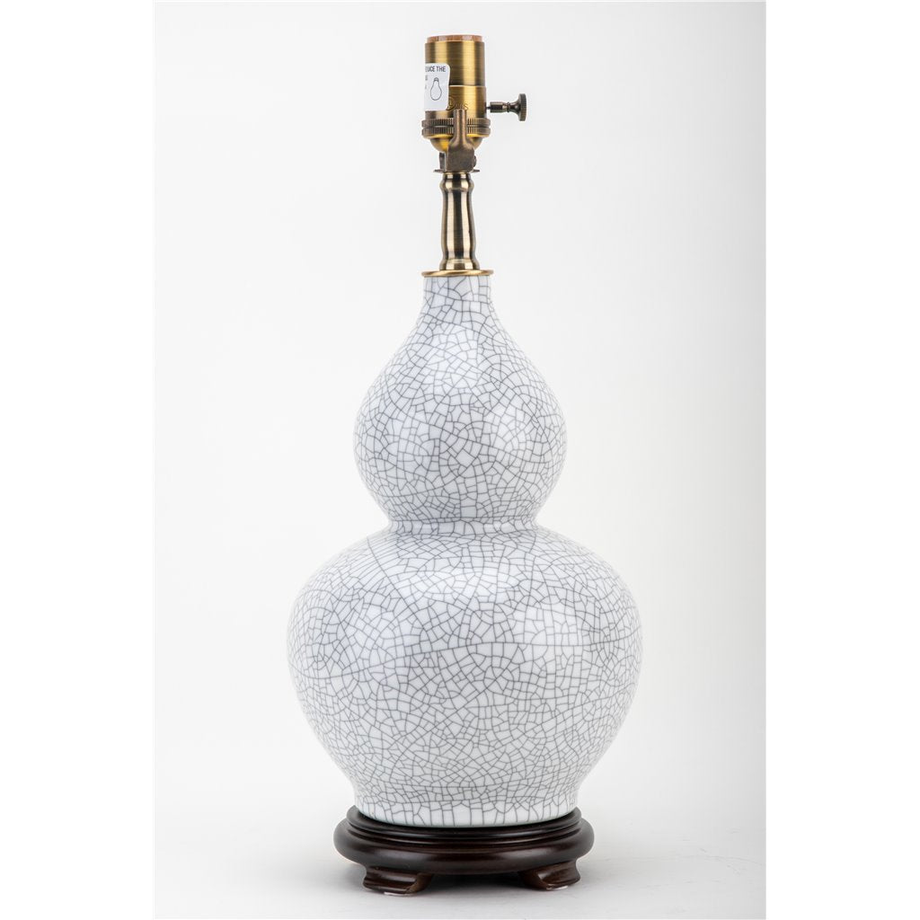 Danny's Fine Porcelain Lighting Danny's Fine Porcelain Gourd Vase Lamp - White Crackle 51090-L