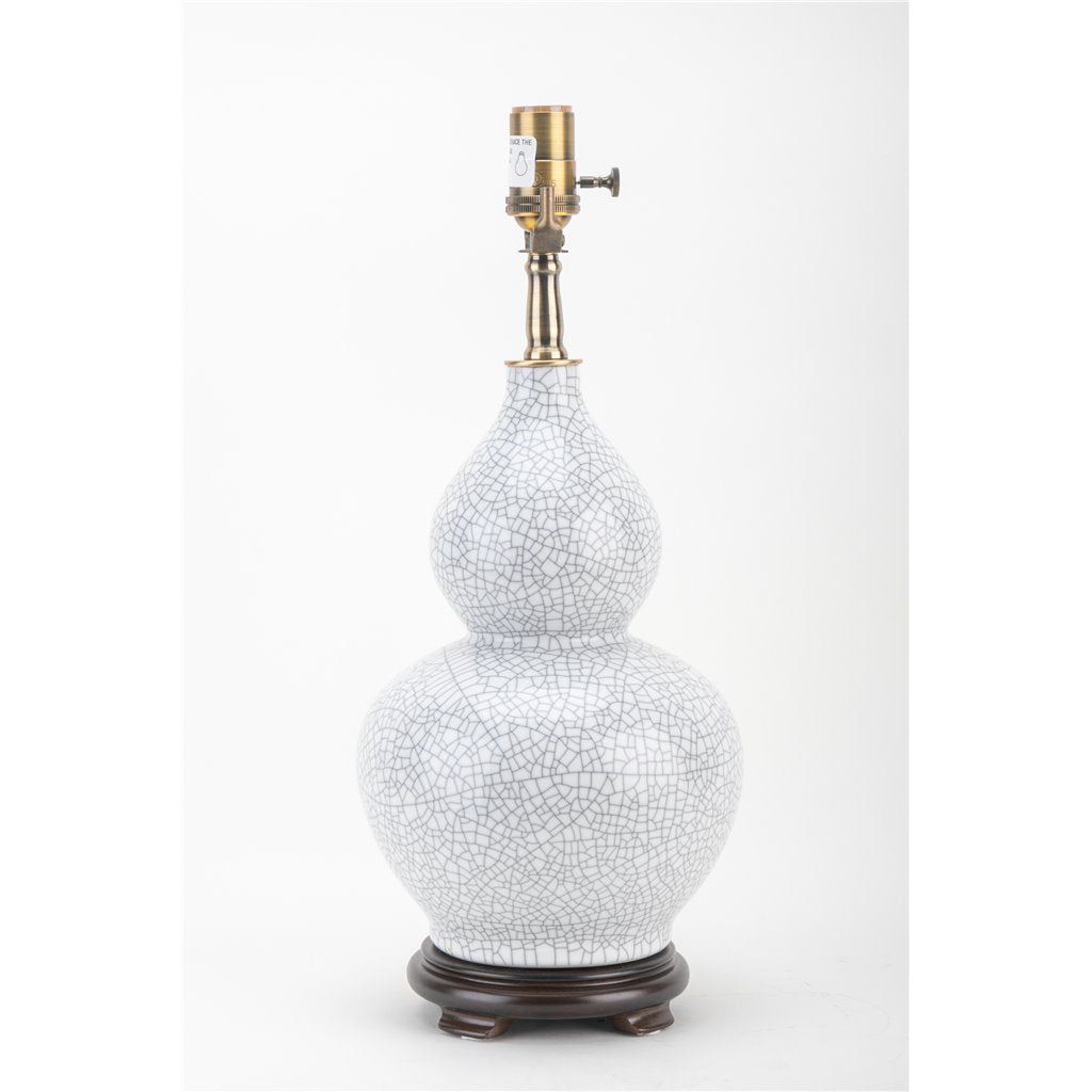 Danny's Fine Porcelain Lighting Danny's Fine Porcelain Gourd Vase Lamp - White Crackle 51090-L