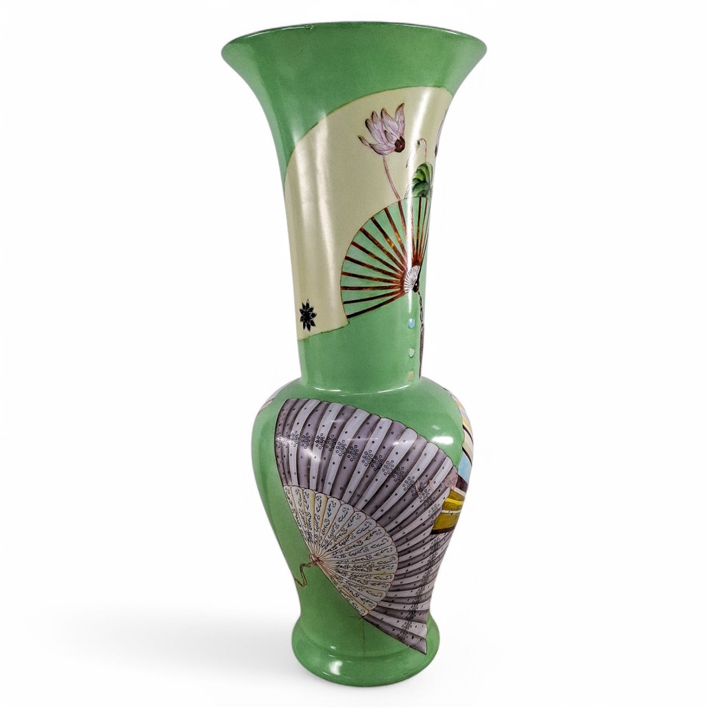 Danny's Fine Porcelain Home Decor Danny's Fine Porcelain Green Bird Garden Vase - CLOSEOUT