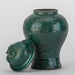 Danny's Fine Porcelain Home Decor Danny's Fine Porcelain Green Lidded Peach Lid Temple Jar Majestic Bird Pattern