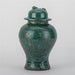 Danny's Fine Porcelain Home Decor Danny's Fine Porcelain Green Lidded Peach Lid Temple Jar Majestic Bird Pattern
