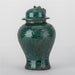 Danny's Fine Porcelain Home Decor Danny's Fine Porcelain Green Lidded Peach Lid Temple Jar Majestic Bird Pattern