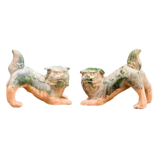 Danny's Fine Porcelain Home Decor Danny's Fine Porcelain Green Mud Foo Dogs - Pair
