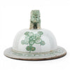 Danny's Fine Porcelain Home Decor Danny's Fine Porcelain Green Mud-Stepped Bird & Floral Covered Temple Jar Showcasing