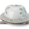 Danny's Fine Porcelain Home Decor Danny's Fine Porcelain Green Mud-Stepped Bird & Floral Covered Temple Jar Showcasing
