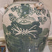 Danny's Fine Porcelain Home Decor Danny's Fine Porcelain Green Mud-Stepped Floral Covered Temple Jar Crafted Using