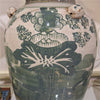 Danny's Fine Porcelain Home Decor Danny's Fine Porcelain Green Mud-Stepped Floral Covered Temple Jar Crafted Using